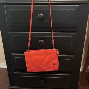 The Sak crossbody purse coral leather